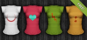 Ladies Short Sleeved Shirt Template
