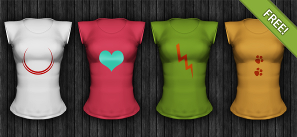 Ladies Short Sleeved Shirt Template