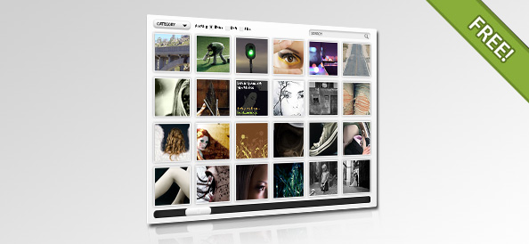 PSD Layout for Flash / JavaScript Gallery