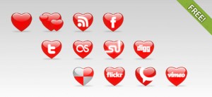 12 St.Valentine's day Icons