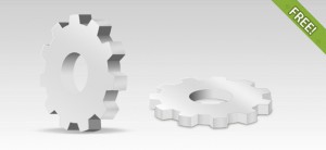 Free 3D PSD Gear Resources