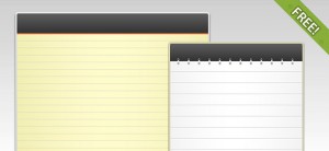 2 Free PSD Notepad Templates