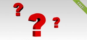 6 Free 3D Question Marks
