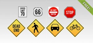 8 Traffic Sign Icons