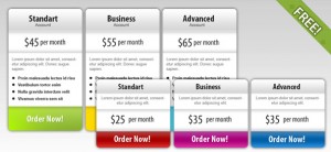 Free PSD Price Box Templates
