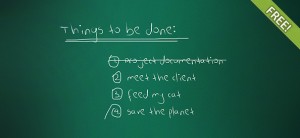  Free PSD Chalkboard