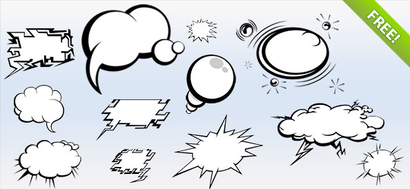 PSD Comics Bubbles Pack