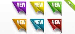 PSD Ribbons Corner Set