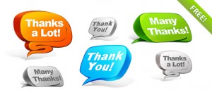 PSD Thank You Bubble Set