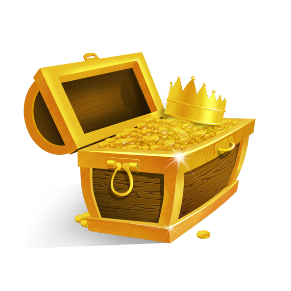 Gold Chest PNG Transparent Images Free Download, Vector Files