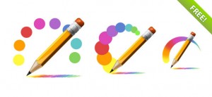 Free PSD Pencil Icons