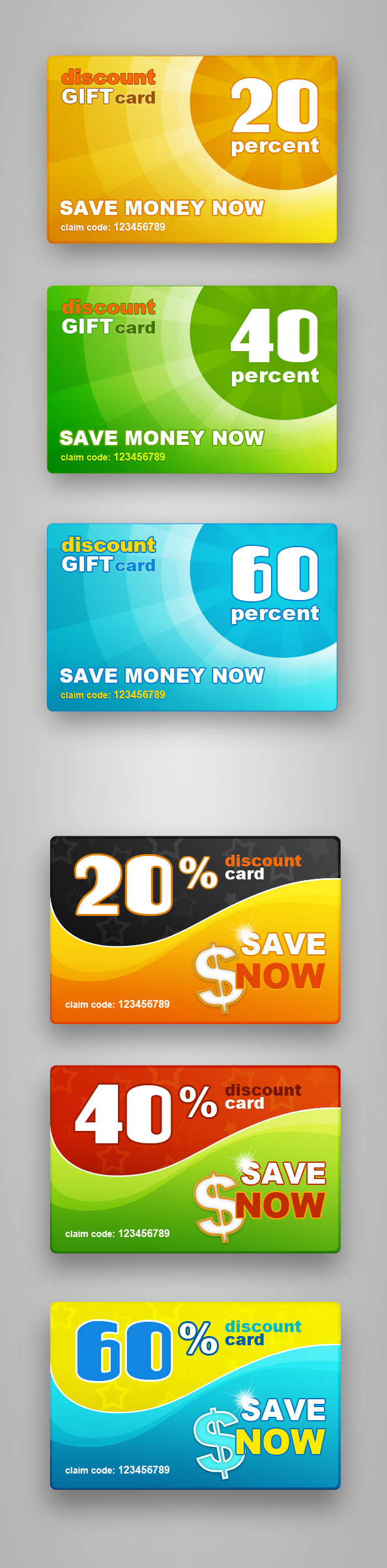 Free PSD Discount Gift Cards Free PSD Files Free PSD Discount Gift Cards Free PSD Files