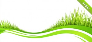 Wave Backgrounds with Grass Elements