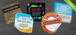 5 Free PSD Stickers