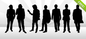 9 Man Silhouettes