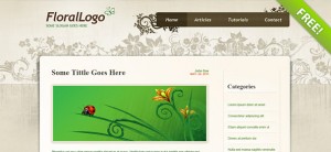 Floral PSD Website Template