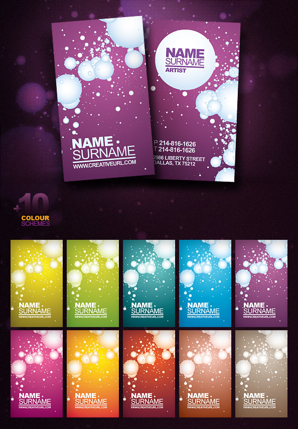 Business Card Templates Psd Format