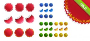 36 Sticker Templates - Ultimate PSD Pack New