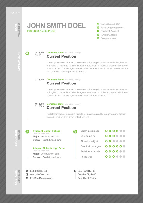 Cv resume template resume