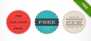 3 Retro Badge PSD Templates