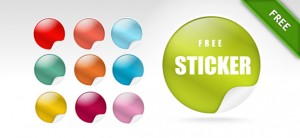 9 PSD Sticker Templates