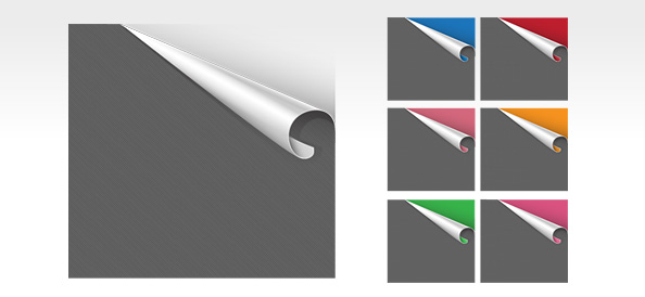7 Free PSD Ribbon Corner Templates