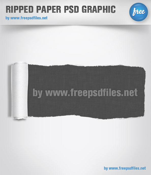Ripped Paper PSD Graphic Preview Big