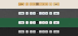 5 Pagination PSD Buttons