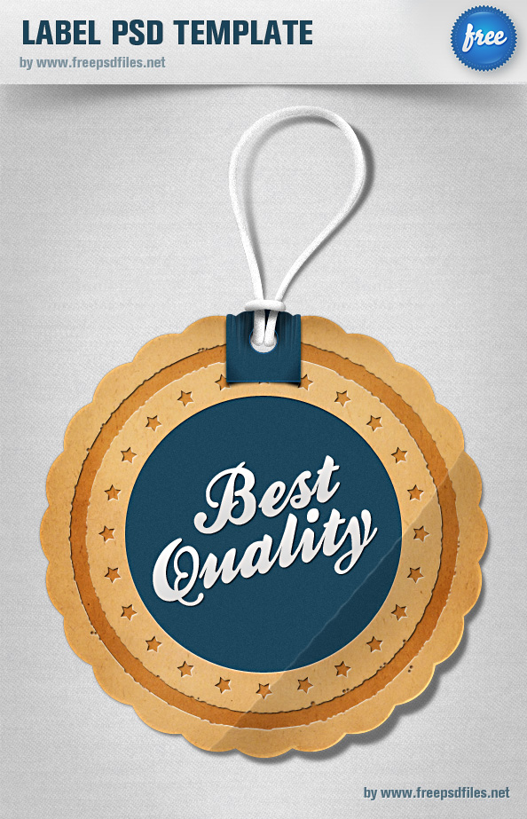 Label PSD Template Free Tag Template Free PSD Files