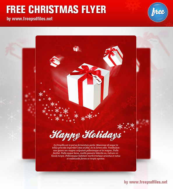 free holiday flyer templates