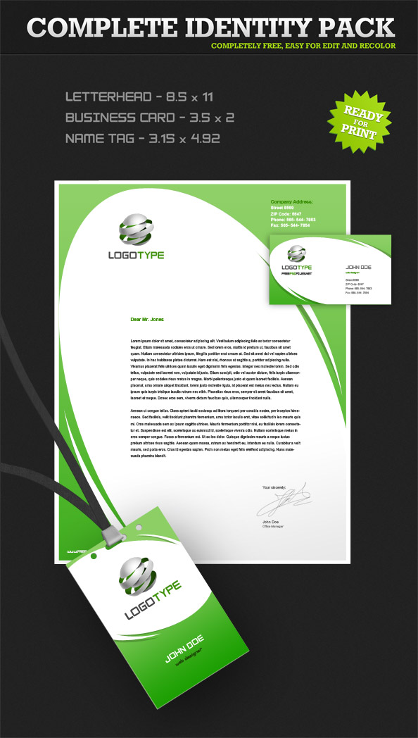 Corporate Identity PSD Pack Preview
