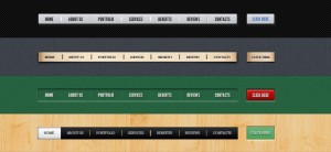 Navigation PSD Templates