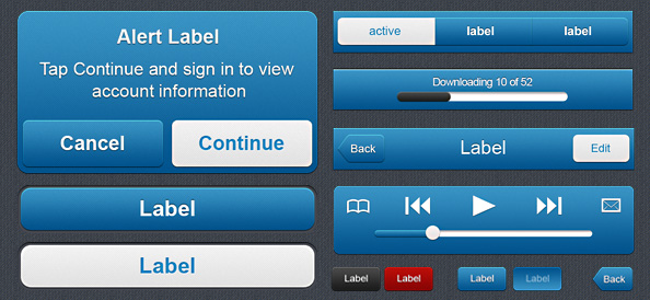 Mobile UI PSD Set Mobile UI PSD Set