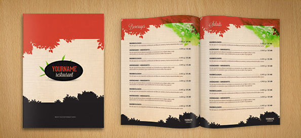 Restaurant Menu PSD Template Restaurant Menu PSD Template
