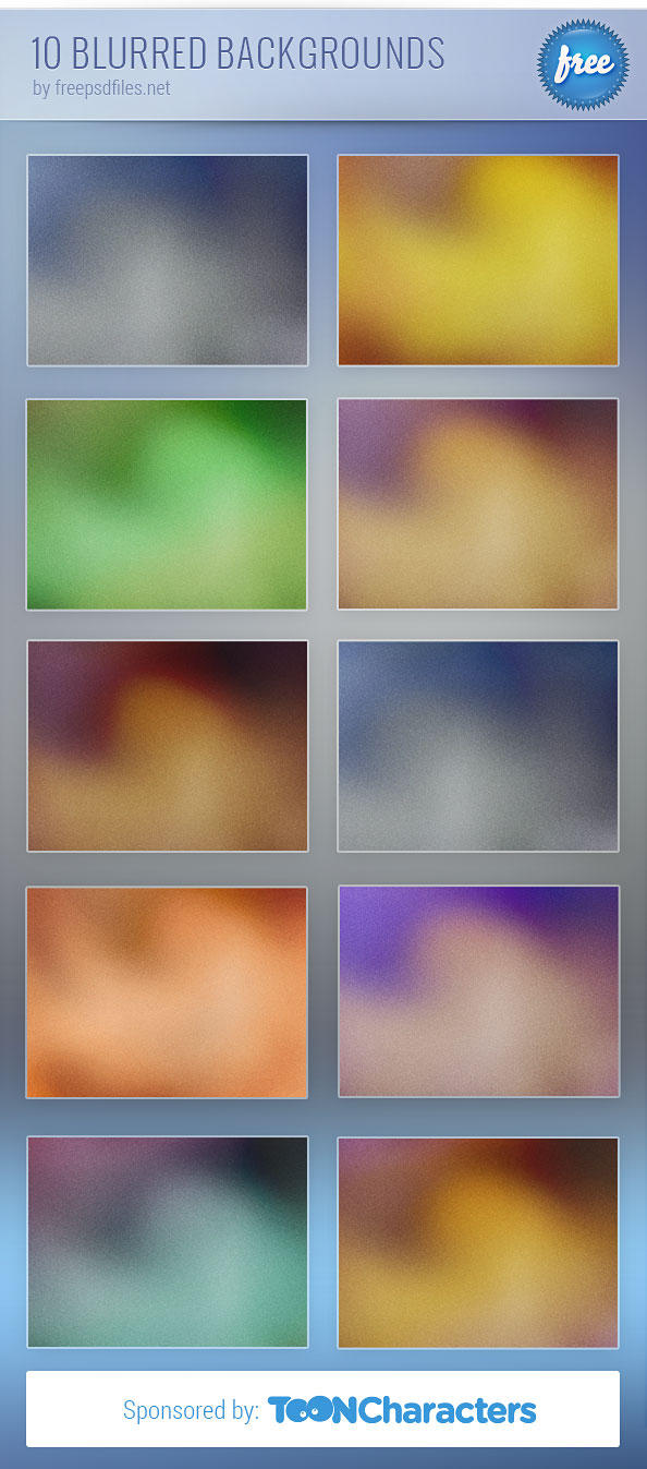 10 Free Blurred Backgrounds Preview