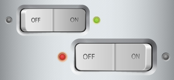 Free PSD Switch Buttons Template