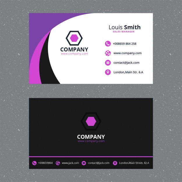 purple-business-card-template
