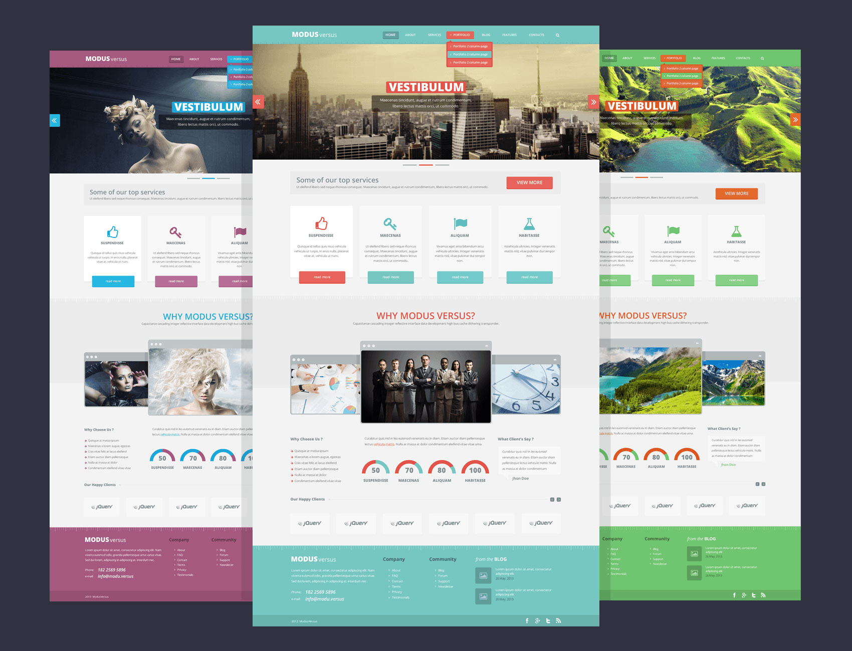 ModusVersus_web design template