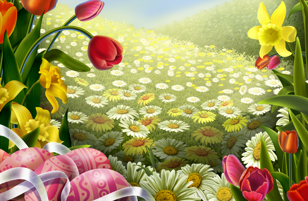 easter nature background