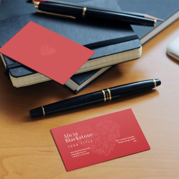 red-business-card