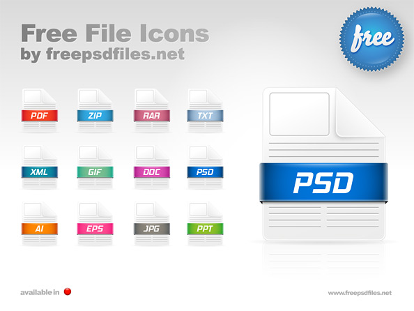 12 Free File Icons Preview Big