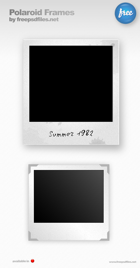 Polaroid PSD Template