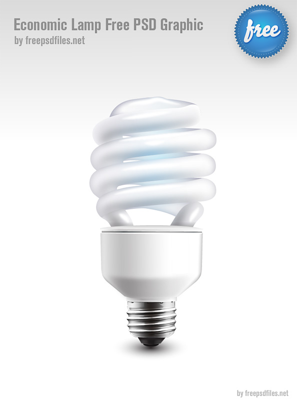 Economic Lamp Free PSD Graphic Preview Big