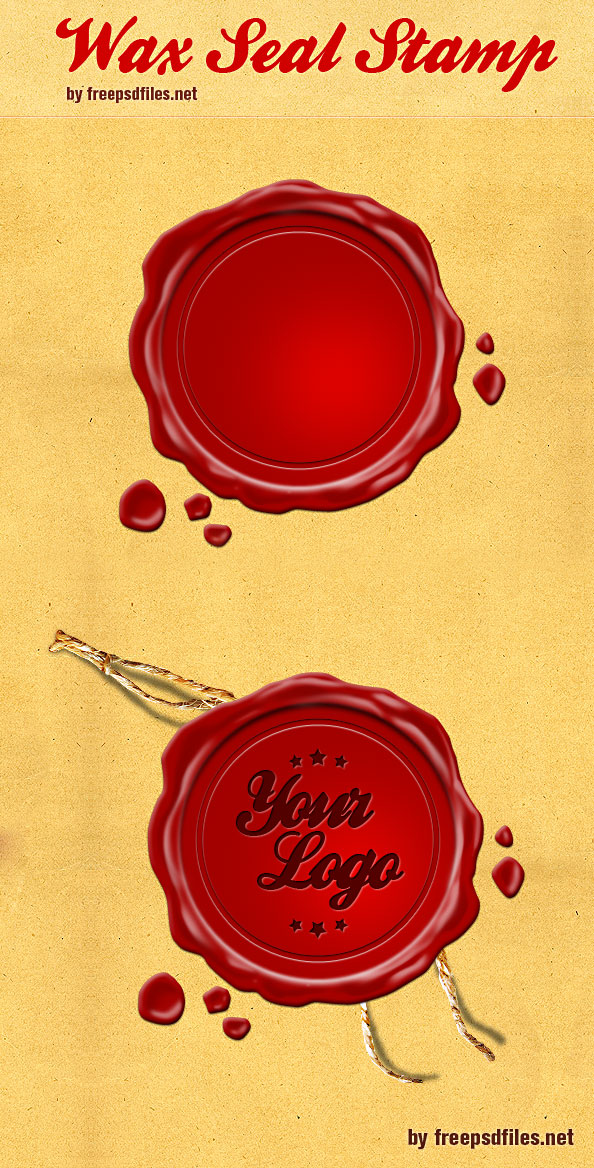 Wax Seal Stamp PSD Preview Big