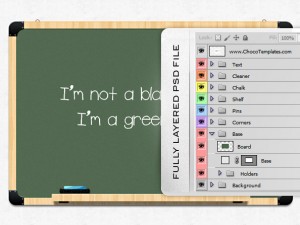 Chalkboard PSD Template - Free PSD Files