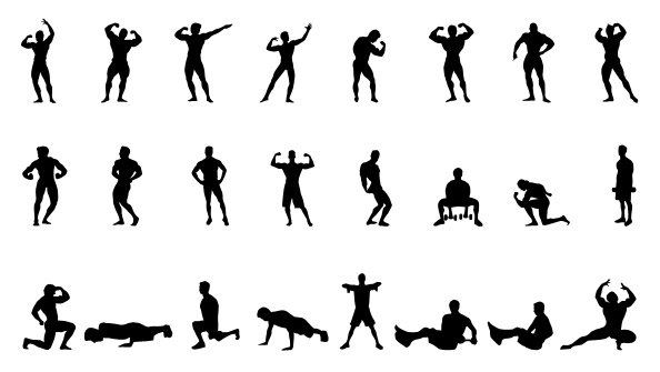 Fitness Silhouettes Set 1 Preview