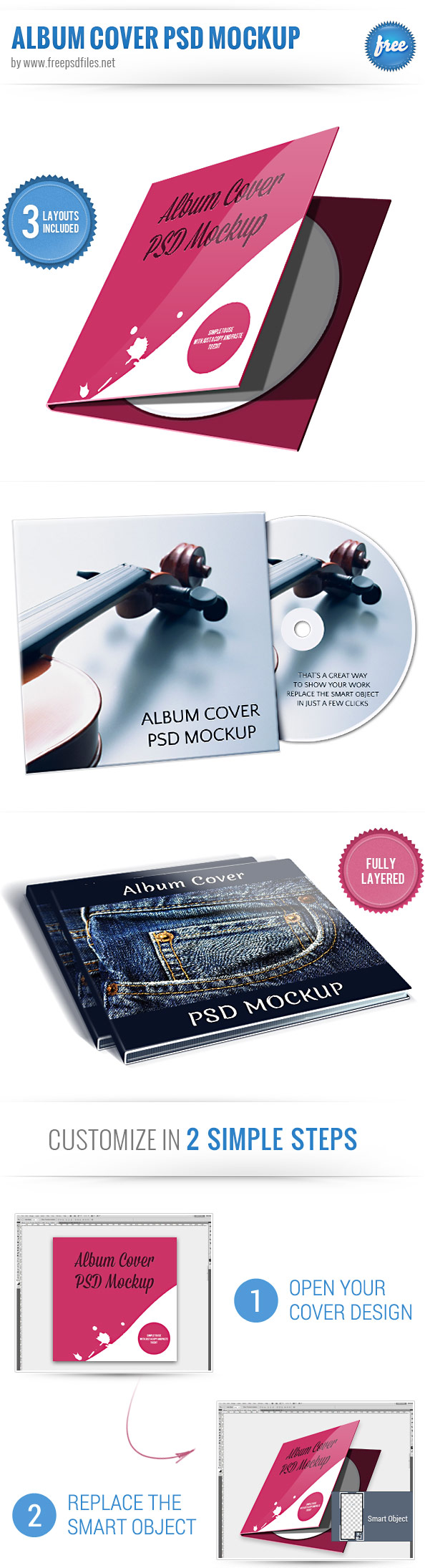 Download Album Cover Psd Mockup Free Psd Files