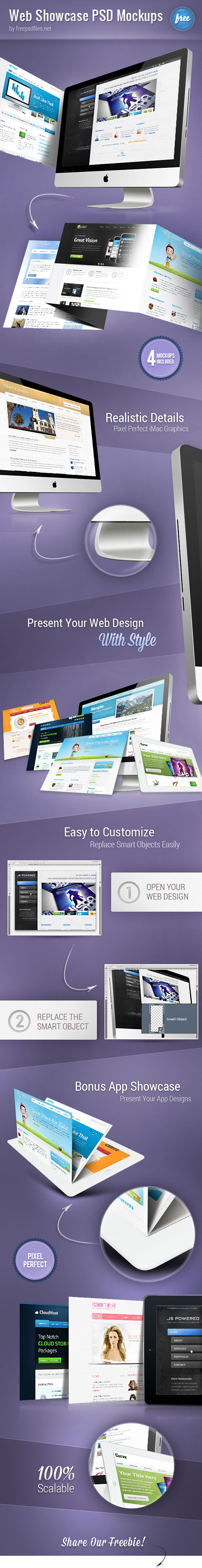 Download Web Showcase Psd Mockups Free Psd Files PSD Mockup Templates