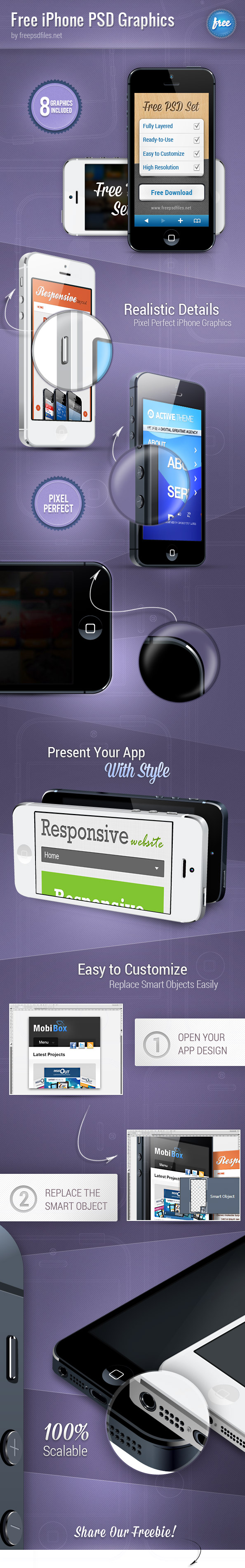 iPhone PSD Graphics Preview