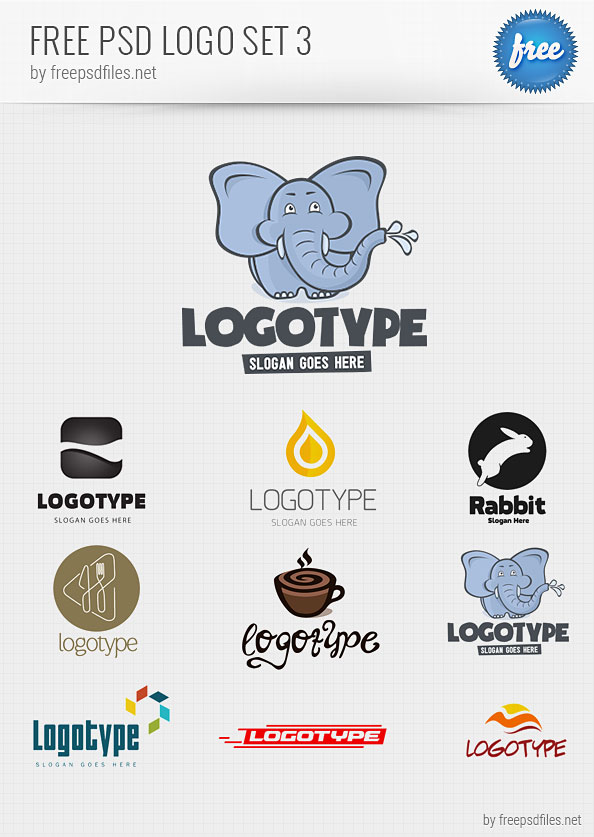 free logo design templates psd download